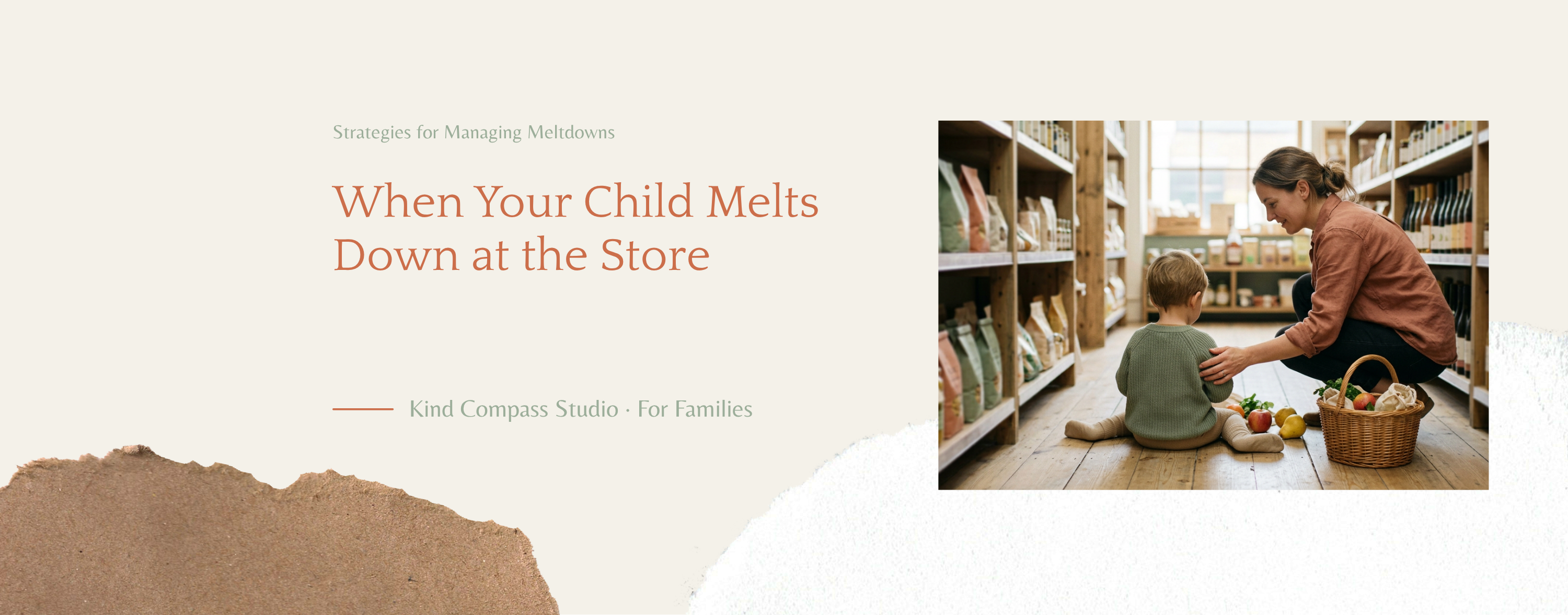 When your child melts down at the store journal cover